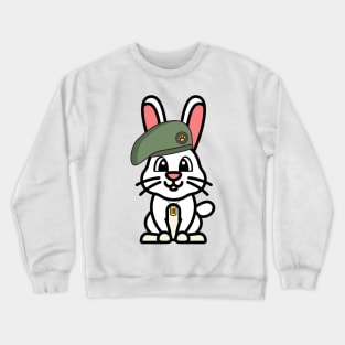 Green Beret Bunny Crewneck Sweatshirt